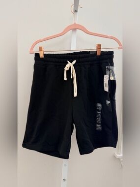 Brooklyn mfg cloth Men's Black Drawstring Casual Shorts size S new with tags